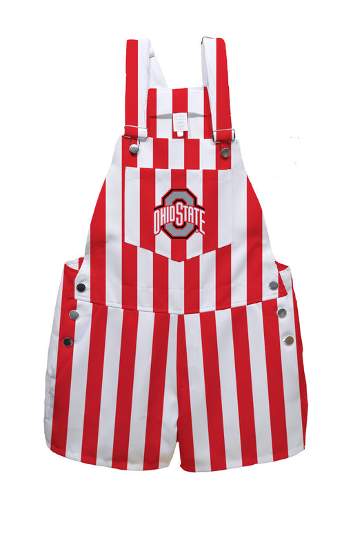 Ohio State Buckeyes Vive La Fete Stripes Overall Short Team Bibs