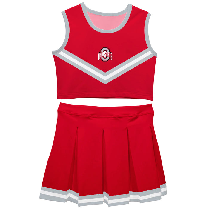 Ohio State Buckeyes Vive La Fete Game Day Red Sleeveless Cheerleader Set