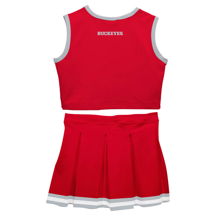 Ohio State Buckeyes Vive La Fete Game Day Red Sleeveless Cheerleader Set