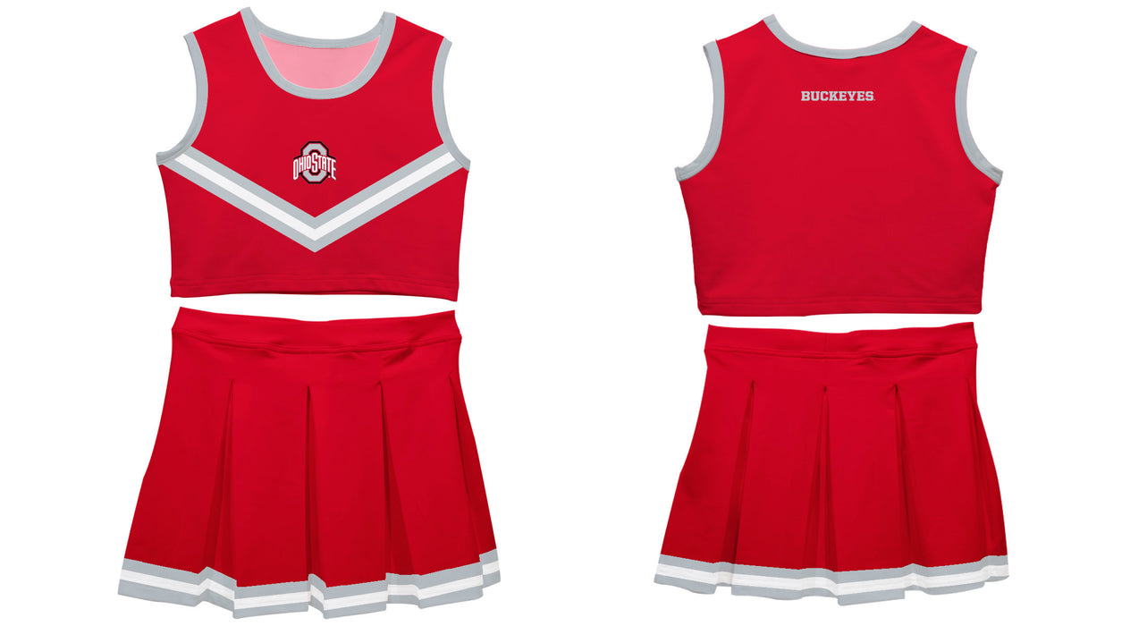 Ohio State Buckeyes Vive La Fete Game Day Red Sleeveless Cheerleader Set