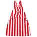 Ohio State Buckeyes Vive La Fete Red Stripes Logo Womens Overall Dress Team Bibs