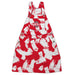 Ohio State Buckeyes Vive La Fete Red Paint Brush Desing Logo Womens Overall Dress Team Bibs