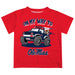 Ole Miss Rebels Vive La Fete Monster Truck Boys Game Day Red Short Sleeve Tee