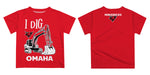 Omaha Mavericks Vive La Fete Excavator Boys Game Day Red Short Sleeve Tee - Vive La Fête - Online Apparel Store