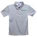 Oregon Duck Embroidered Gray Stripes Short Sleeve Polo Box Shirt