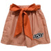 Oklahoma State Embroidered Orange Gingham Skirt With Sash