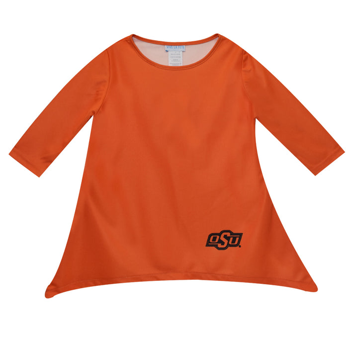 Oklahoma State Solid Orange Blouse Long Sleeve