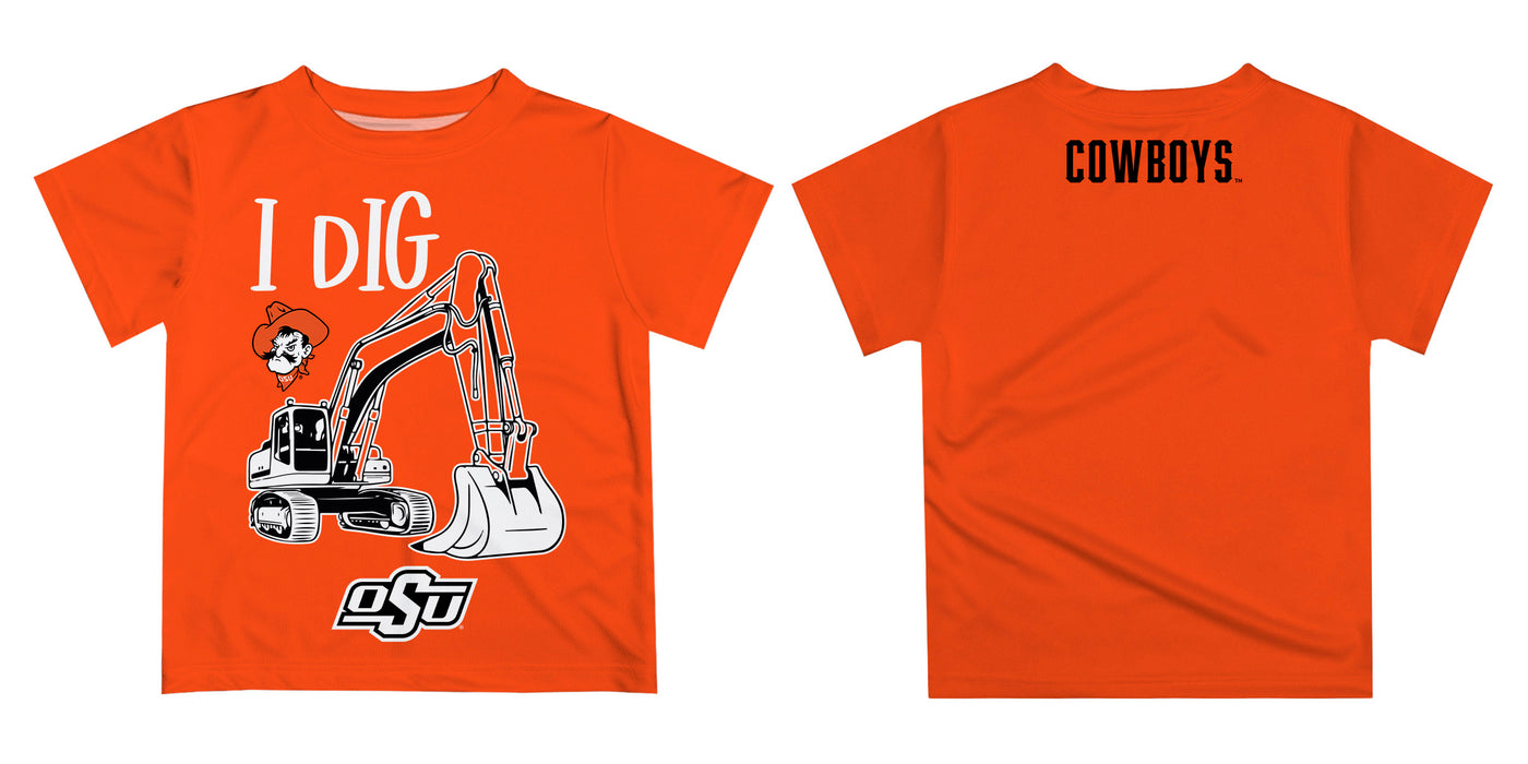 OSU Cowboys Vive La Fete Excavator Boys Game Day Orange Short Sleeve Tee - Vive La Fête - Online Apparel Store