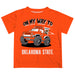 OSU Cowboys Vive La Fete Monster Truck Boys Game Day Orange Short Sleeve Tee