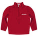 Oklahoma Sooners Vive La Fete Game Day Solid Red Quarter Zip Pullover Sleeves