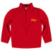 Pittsburgh State University Gorillas Vive La Fete Game Day Solid Crimson Quarter Zip Pullover Sleeves