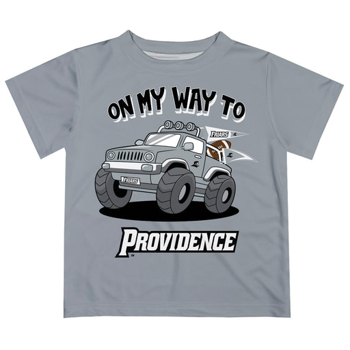 Providence Friars  Vive La Fete Monster Truck Boys Game Day Gray Short Sleeve Tee