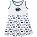 Penn State Nittany Lions Sleeveless Tank Dress Girls White Repeat Print Hand Sketched Vive La Fete Impressions