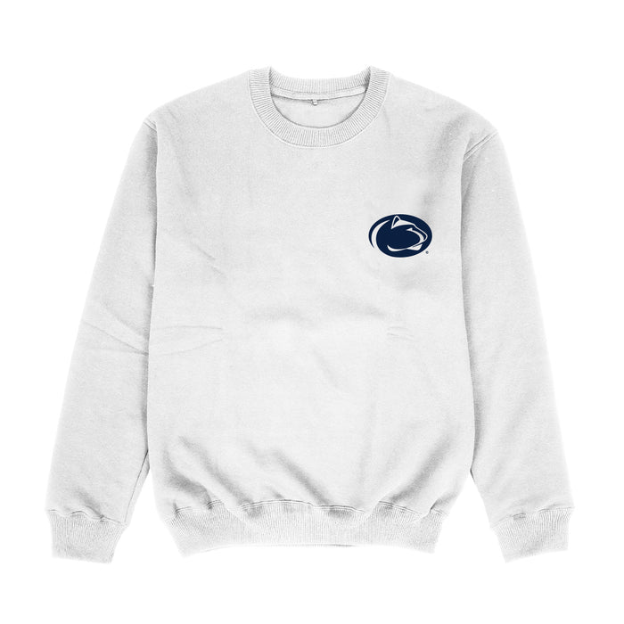 Penn State Nittany Lions Vive La Fete Women s Impressions Artwork Pullover Sweatshirt White Size Medium