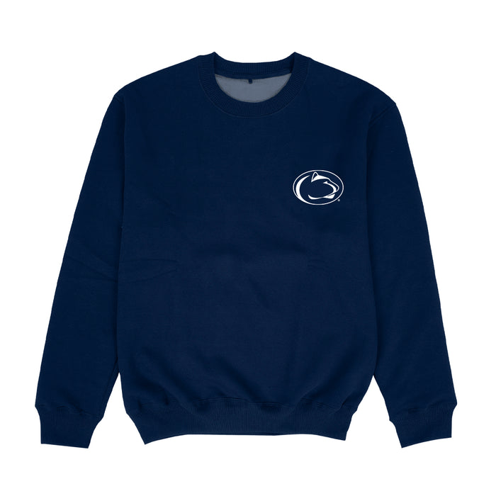 Penn State Nittany Lions Hand Sketched Vive La Fete Impressions Artwork Womens  Navy Crewneck Sweatshirt