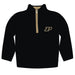 Purdue University Boilermakers Hand Sketched Vive La Fete Impressions Artwork  Black Quarter Zip Pullover V1