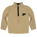 Purdue University Boilermakers Hand Sketched Vive La Fete Impressions Artwork  Gold Quarter Zip Pullover V1