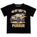 Purdue University Boilermakers  Vive La Fete Monster Truck Boys Game Day Black Short Sleeve Tee