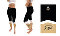Purdue Boilermakers Vive La Fete Game Day Collegiate Ankle Color Block Women Black Gold Yoga Leggings - Vive La Fête - Online Apparel Store