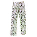 Purdue University Boilermakers Repeat Print Hand Sketched Vive La Fete Impressions Artwork Womens  White  Lounge Pants