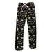 Purdue University Boilermakers Repeat Print Hand Sketched Vive La Fete Impressions Artwork Womens  Black  Lounge Pants