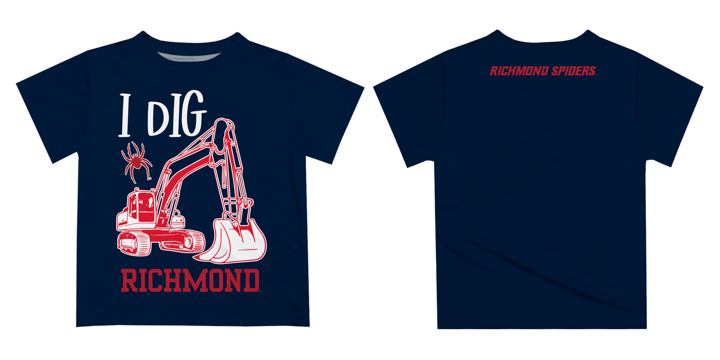 University of Richmond Spiders Vive La Fete Excavator Boys Game Day Blue Short Sleeve Tee - Vive La Fête - Online Apparel Store