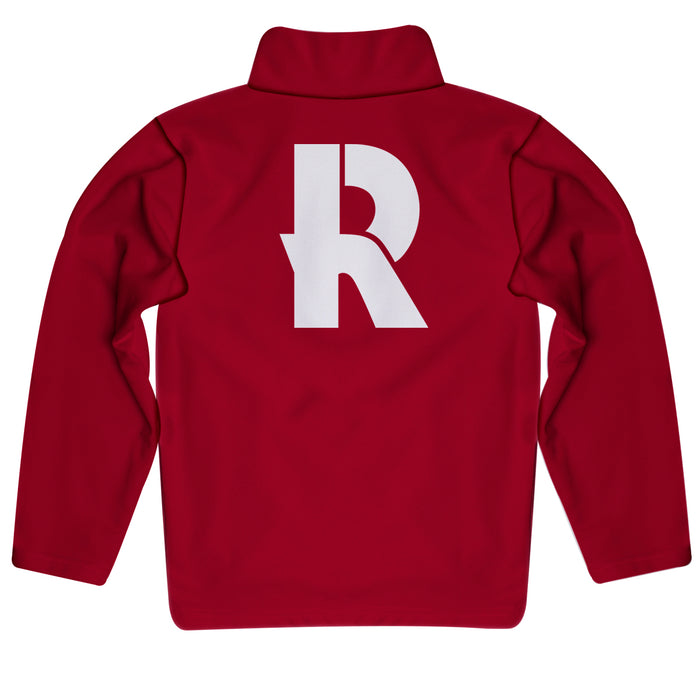 Rose Hulman Fightin' Engineers Vive La Fete Game Day Solid Maroon Quarter Zip Pullover Sleeves