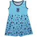 Rhode Island Rams Sleeveless Tank Dress Girls Light Blue Repeat Print Hand Sketched Vive La Fete Impressions