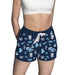 Rhode Island Rams Repeat Print Hand Sketched Vive La Fete Impressions Artwork Womens Navy Lounge Shorts