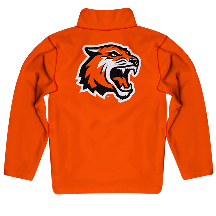 RIT Tigers Vive La Fete Game Day Solid Orange Quarter Zip Pullover Sleeves