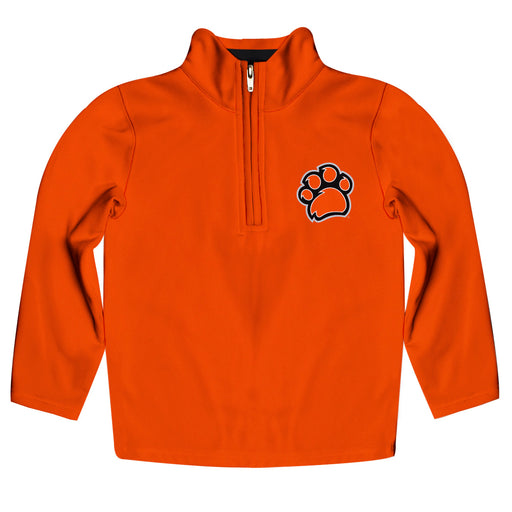 RIT Tigers Vive La Fete Game Day Solid Orange Quarter Zip Pullover Sleeves