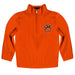 RIT Tigers Vive La Fete Game Day Solid Orange Quarter Zip Pullover Sleeves