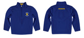 Rochester Yellowjackets Vive La Fete Logo and Mascot Name Womens Blue Quarter Zip Pullover - Vive La Fête - Online Apparel Store