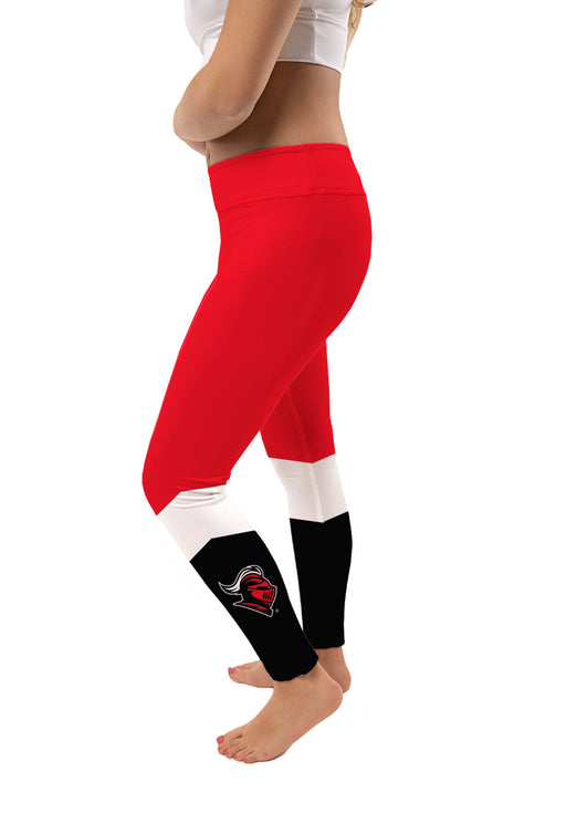 Rutgers Scarlet Knights Vive La Fete Game Day Collegiate Ankle Color Block Women Red Black Yoga Leggings - Vive La Fête - Online Apparel Store