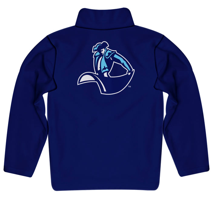 San Diego Toreros Vive La Fete Game Day Solid Blue Quarter Zip Pullover Sleeves