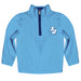 San Diego Toreros Hand Sketched Vive La Fete Impressions Artwork  Light Blue Quarter Zip Pullover V1