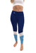 San Diego Toreros Vive La Fete Game Day Collegiate Ankle Color Block Women Blue White Yoga Leggings
