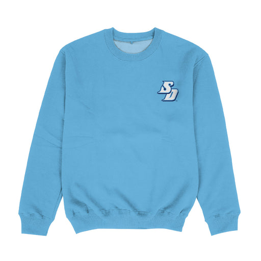 San Diego Toreros Hand Sketched Vive La Fete Impressions Artwork Womens  Light Blue Crewneck Sweatshirt