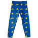 South Dakota State Jackrabbits Vive La Fete Girls All Over Two Logos Elastic Waist Classic Play Blue Leggings Tights