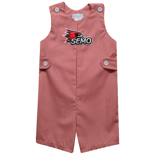 Southeast Missouri Redhawks Embroidered Red Cardinal Gingham Boys Jon Jon