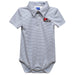 Southeast Missouri Redhawks Embroidered Gray Stripe Knit Boys Polo Bodysuit