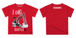 Seattle University Redhawks Vive La Fete Excavator Boys Game Day Red Short Sleeve Tee - Vive La Fête - Online Apparel Store