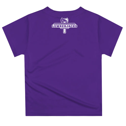 Stephen F. Austin University SFA Lumberjacks Vive La Fete Excavator Boys Game Day Purple Short Sleeve Tee - Vive La Fête - Online Apparel Store