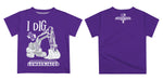 Stephen F. Austin University SFA Lumberjacks Vive La Fete Excavator Boys Game Day Purple Short Sleeve Tee - Vive La Fête - Online Apparel Store