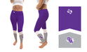 Stephen F. Austin Lumberjacks Vive La Fete Game Day Collegiate Ankle Color Block Women Purple Gray Yoga Leggings - Vive La Fête - Online Apparel Store