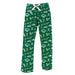 South Florida Bulls USF Repeat Print Hand Sketched Vive La Fete Impressions Artwork Womens  Green  Lounge Pants