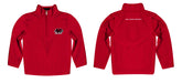 St. Josephs Hawks Vive La Fete Logo and Mascot Name Womens Red Quarter Zip Pullover - Vive La Fête - Online Apparel Store