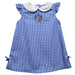 Saint Louis University Billikens SLU Embroidered Royal Gingham A Line Dress