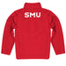 SMU Mustangs Vive La Fete Women Solid Red Quarter Zip Pullover Sleeves - Vive La Fête - Online Apparel Store