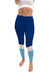 Spelman College Jaguars Vive La Fete Game Day Collegiate Ankle Color Block Women Blue Light Blue Yoga Leggings